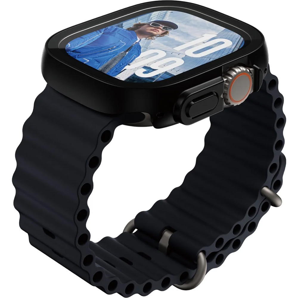 Etui z osłoną ekranu PanzerGlass Snappie Full Body Slim do Apple Watch Ultra 2 / 1 49 mm, czarne